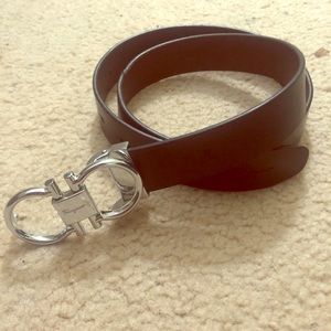 Ferragamo men’s belt reversible black and brown